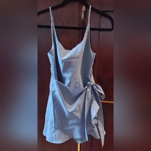 White Fox Boutique Bet On Me Mini Dress - Light Blue - small